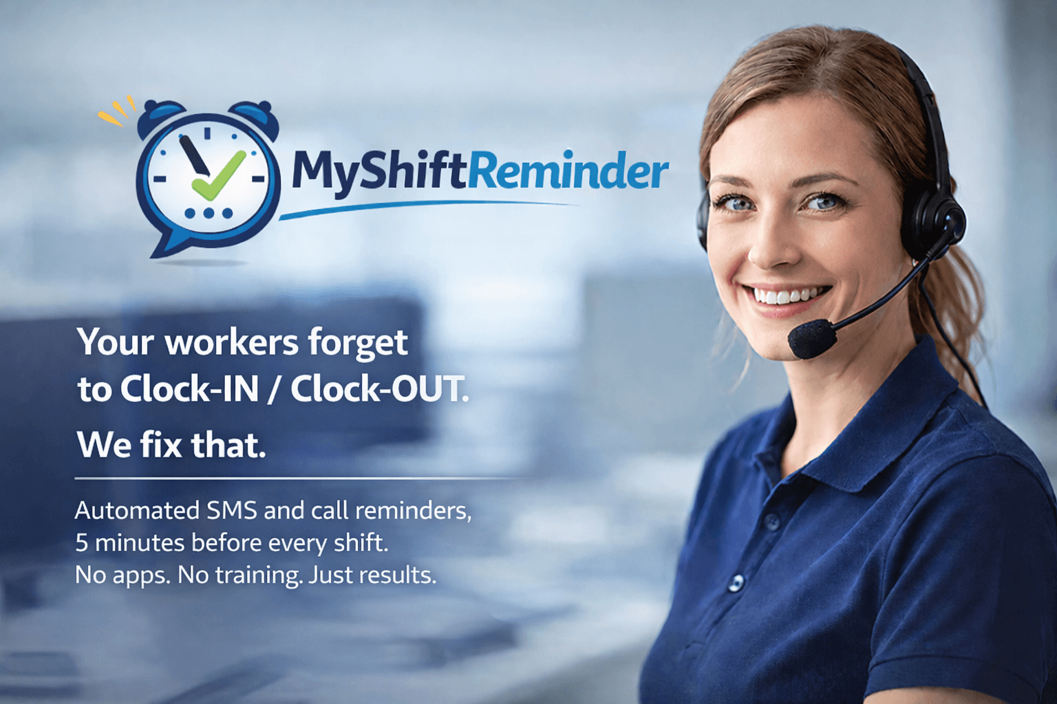 MyShiftReminder caregiver reminder service hero image